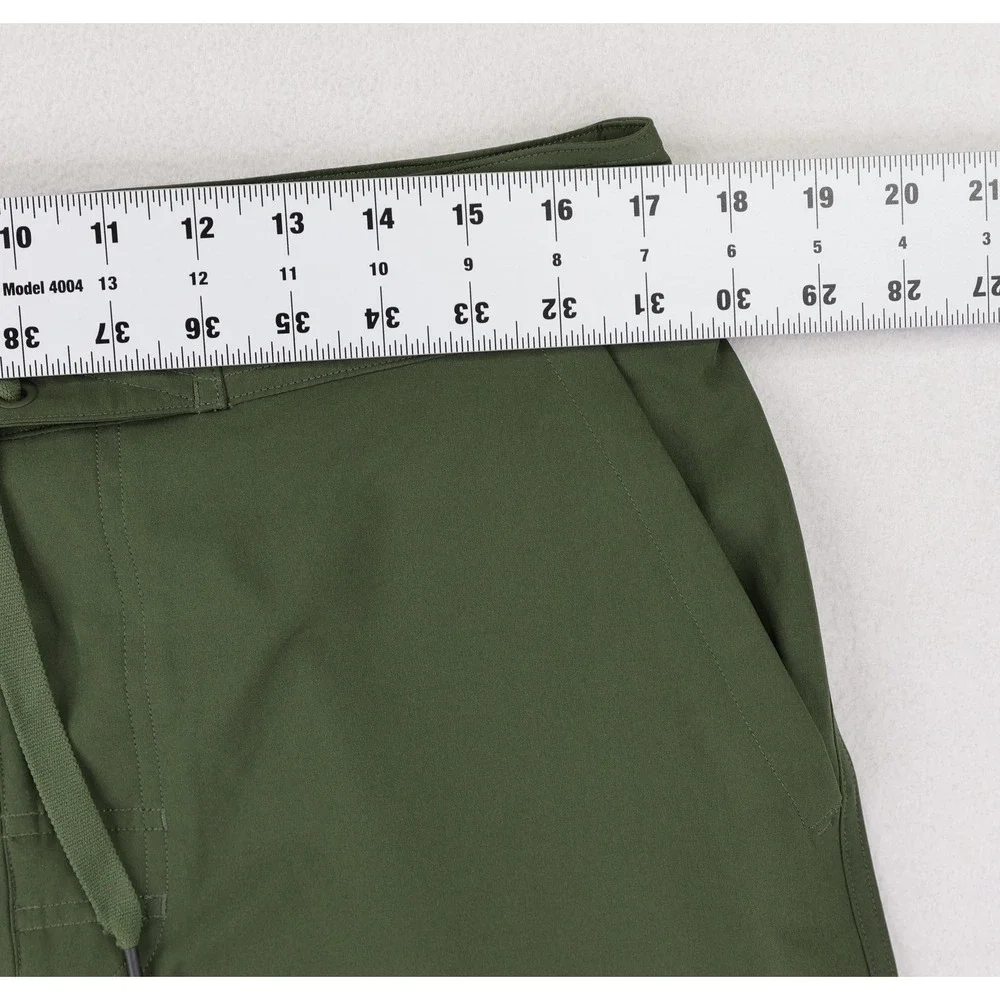 Alo Shorts Mens Large Green Drawstring Athletic Swim Hybrid Board Quick Dry - Picture 8 of 13